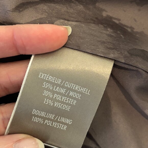 Soia & Kyo Gray Wool Blend Belted Coat - Size Small - Picture 12 of 14